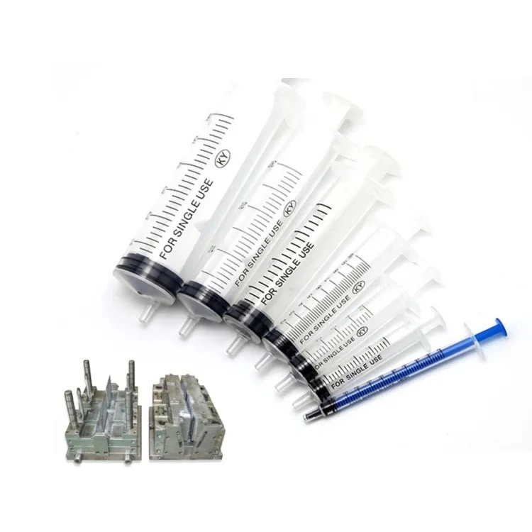 Customized Multiple Cavities Disposable Medical Plastic Safety Syringe Plunger Mold with Cold Runner