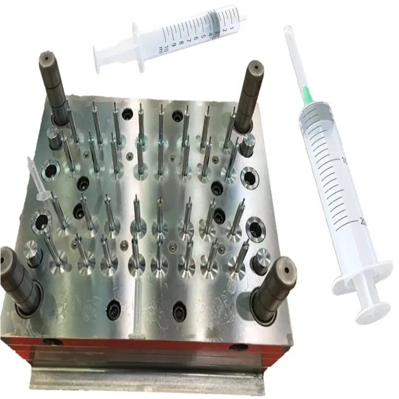OEM Blood Test Tube Disposable Medical Syringe Barrel Plunger Mold with Multiple Cavities Hot Runner